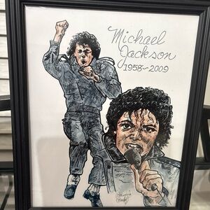 Art Print of Michael Jackson by the artist Bernice Batoff